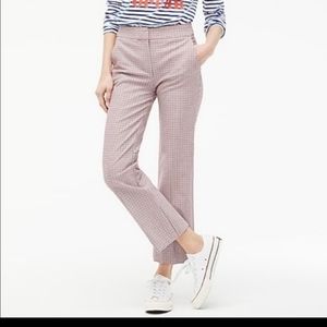 J. Crew Hayden kickout crop pant in plaid